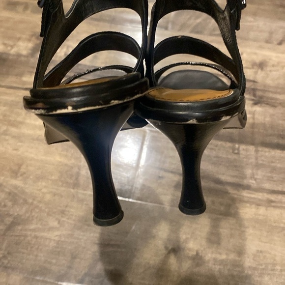 DONALD PLINER LEATHER SLINGBACK HEELED SANDAL 9.5 - Picture 5 of 8